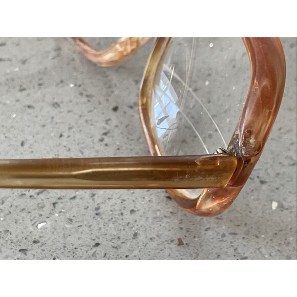 Bausch & Lomb B&L Eyeglasses Frames ONLY round oversized Italy 55-17-140 brown - Picture 12 of 15